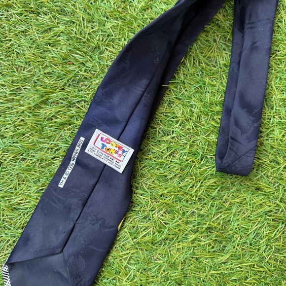 Vintage LOONEY TUNES 58”x4" Martian GOLFING IN SPACE 1996 Navy - Picture 4 of 4